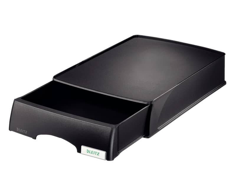 Cassetto componibile Leitz PLUS in polistirolo A4 nero 25,5x37,6x7 cm 52100095