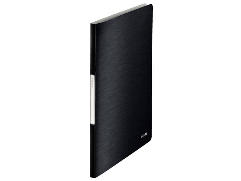 Portalistini a fogli fissi - 80 fogli Leitz STYLE in PPL con 40 buste A4 nero satin - 39590094