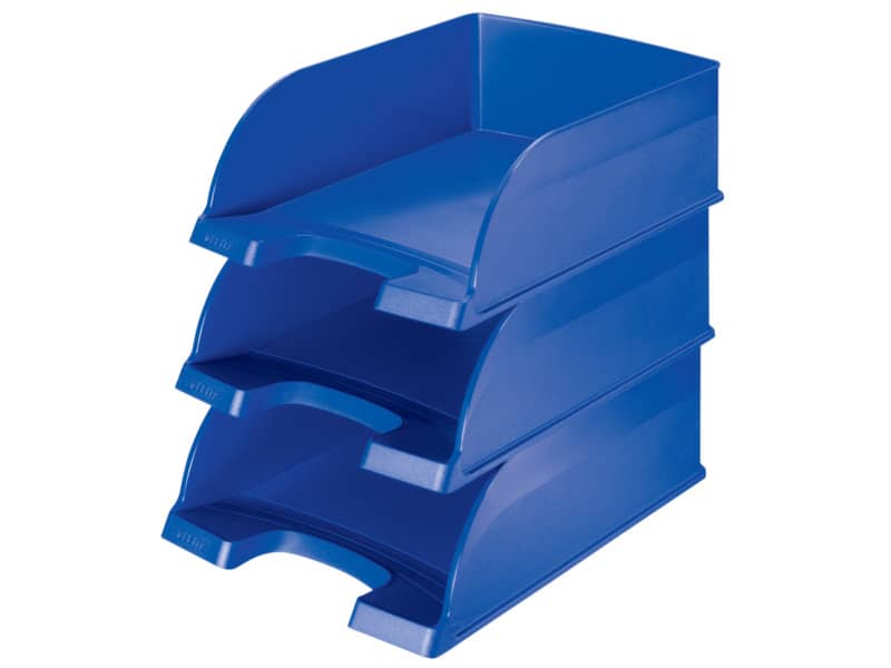 Vaschetta portacorrispondenza impilabile Leitz PLUS JUMBO in polistirolo A4 blu 52330035