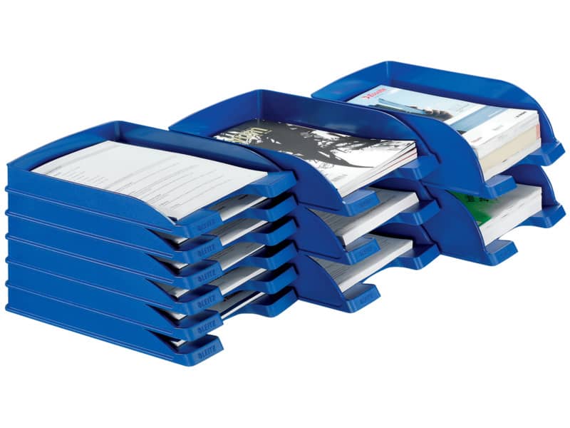 Vaschetta portacorrispondenza impilabile Leitz PLUS JUMBO in polistirolo A4 blu 52330035