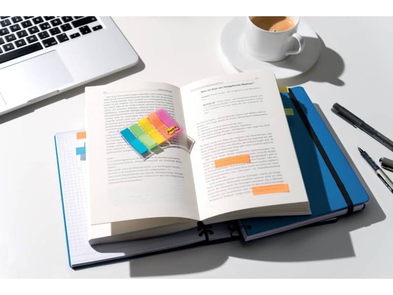 Segnapagina removibili Post-it® Index Mini full color con dispenser fluo assortiti  Confezione da 100 - 683-HF5EU