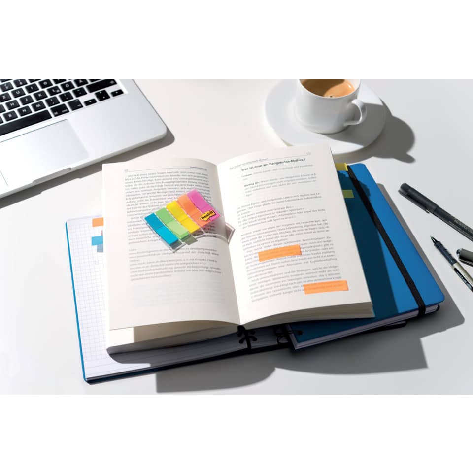 Segnapagina removibili Post-it® Index Mini full color con dispenser fluo assortiti  Confezione da 100 - 683-HF5EU