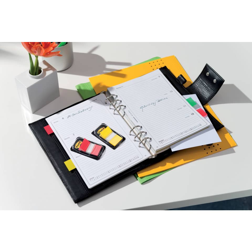 Segnapagina removibili Post-it® Index Medium con dispenser rosso 50 segnapagina - 680-1