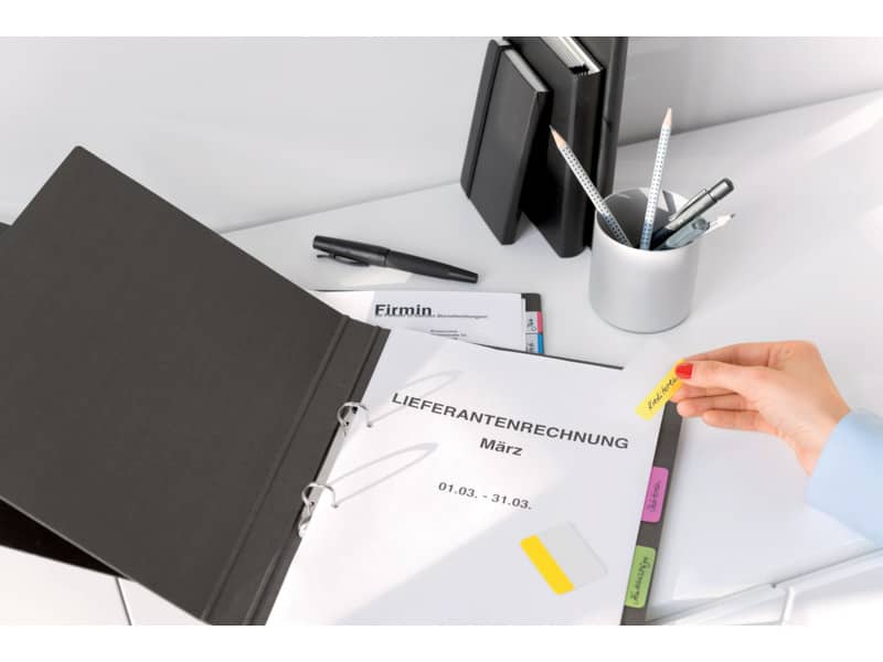 Segnapagina removibili Post-it® Index Strong bordi assortiti per archivio 4 blocchetti da 6 - 686-PLOY-EU