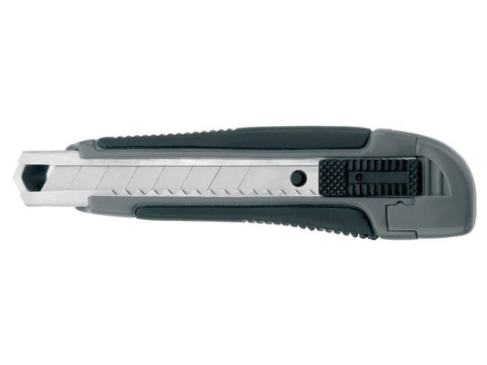 Cutter Westcott Premium larghezza lama 18 mm - guida lama metallo grigio / nero nero E-84005 00