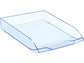 Vaschetta portacorrispondenza impilabile CEP in polistirene 27x37x6,1 cm con piedini antiscivolo ice blu 1014720741