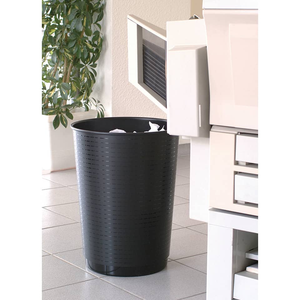 Cestino gettacarte Maxi 40 L CEP in polipropilene nero 1001330161