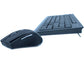 Set tastiera e mouse wireless Media Range con tasti ultraflat QWERTZ, nero MROS104