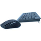 Set tastiera e mouse wireless Media Range con tasti ultraflat QWERTZ, nero MROS104