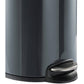 Cestino gettacarte DURABLE con pedale acciaio inox 5 l carbone 341058