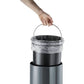 Cestino gettacarte DURABLE con pedale acciaio inox 5 l carbone 341058