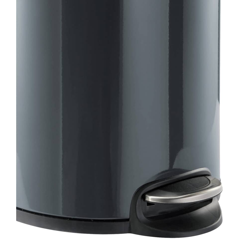 Cestino gettacarte DURABLE con pedale acciaio inox 20 litri carbone - 341258