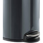 Cestino gettacarte DURABLE con pedale acciaio inox 20 litri carbone - 341258