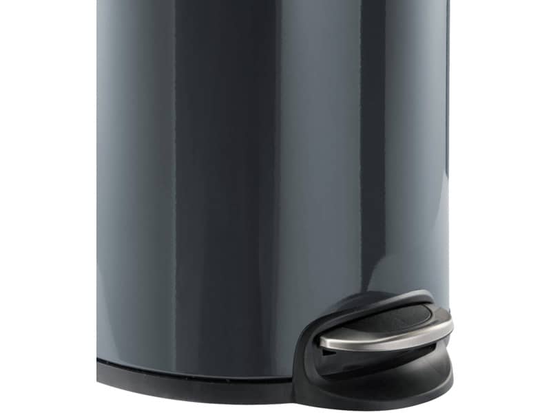 Cestino gettacarte DURABLE con pedale acciaio inox 20 litri carbone - 341258