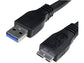 Cavo di ricarica e sincronizzazione Media Range USB 3.0/micro USB 3.0 B 1m nero - MRCS153