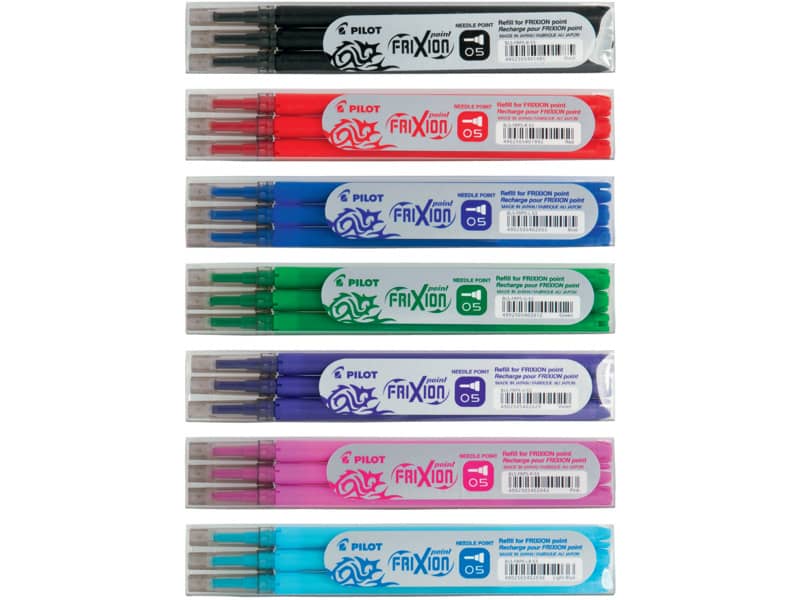 Refill sfera Pilot Frixion Point Clicker  0,5 mm blu set da 3 - 006421