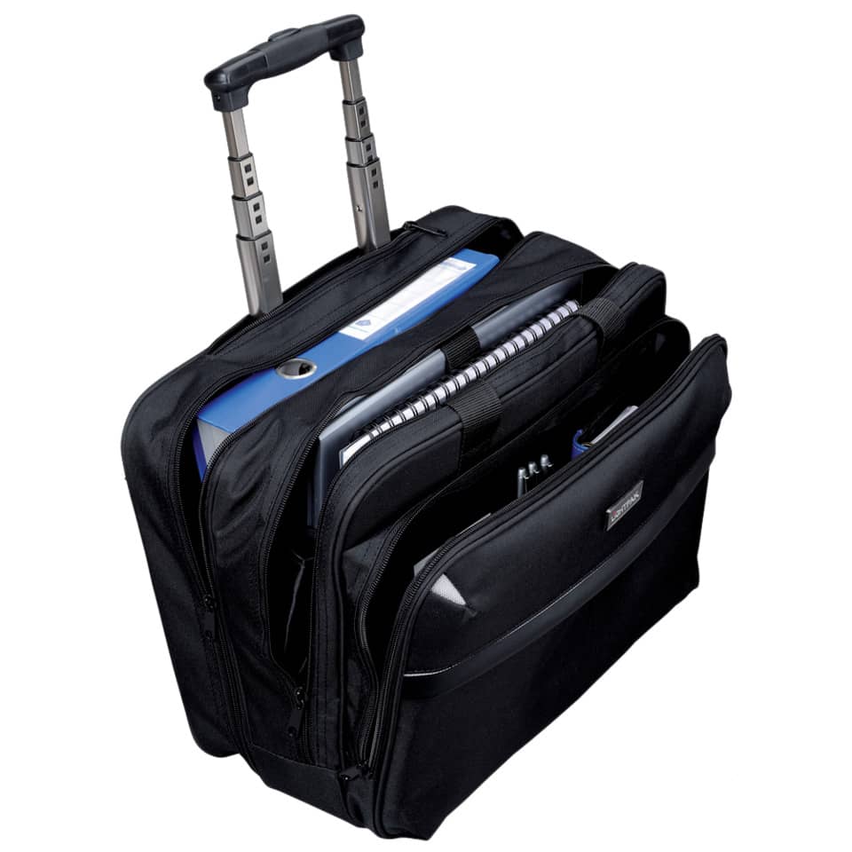 Trolley portacomputer Lightpak XRAY in poliestere 43x20x37 cm nero 46099