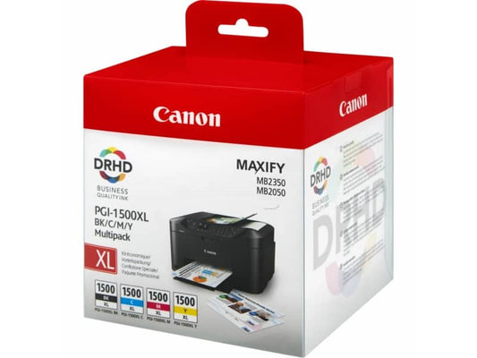 cartucce inkjet blister PGI-1500XL BK/C/M/Y Canon nero+ciano+magenta+giallo Conf. 4 - 9182B004