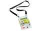 Portanomi DURABLE con cordoncino 20 mm per eventi nero/trasparente inserti f.to A6  conf. 10 - 852501