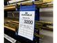 Tasche per identificazione Durable con fascette di aggancio blu f.to esterno mm 223x530- inserto A4 vert. cf. 50- 175007