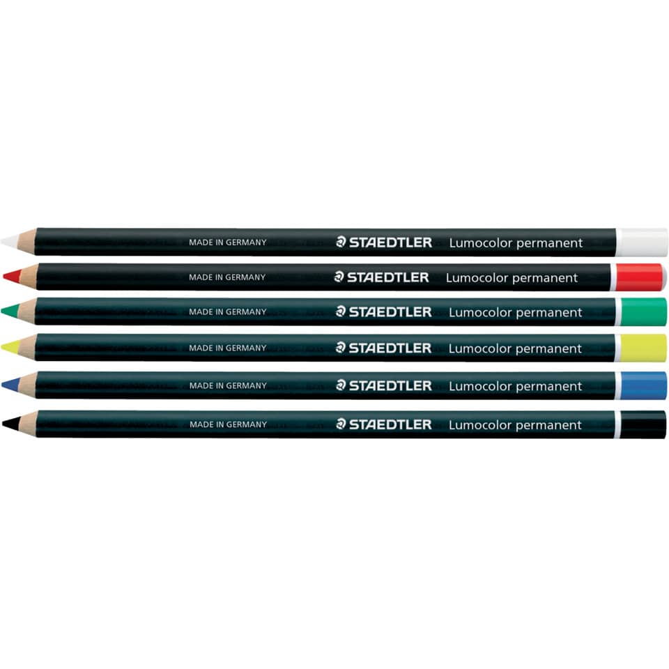 Matita vetrografica Staedtler Lumocolor Permanent Glasochrom 108 20 bianco 108 20-0