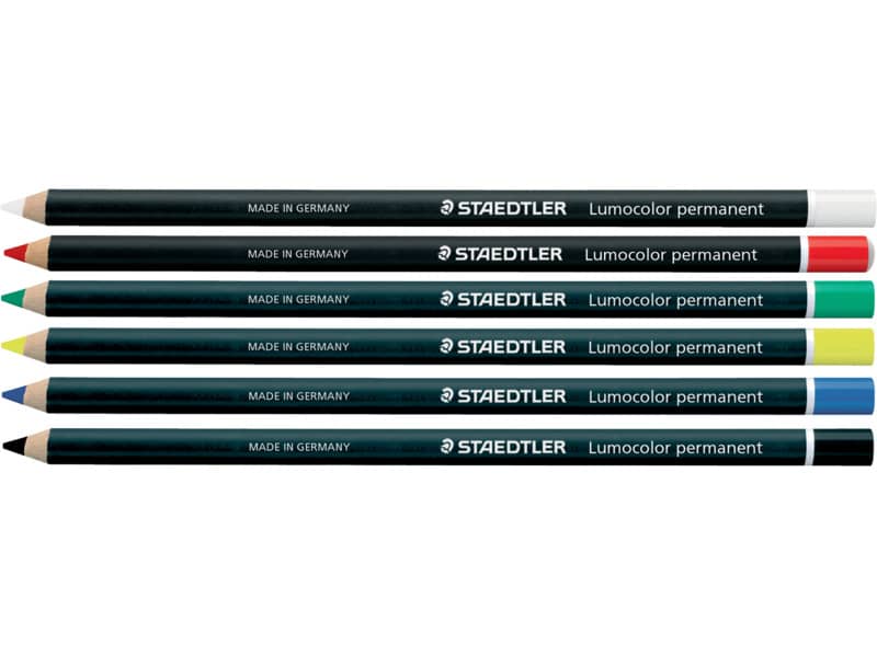 Matita vetrografica Staedtler Lumocolor Permanent Glasochrom 108 20 bianco 108 20-0