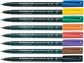 Penna a punta sintetica Staedtler Lumocolor permanent pen 318 F blu 318-3