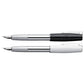 Penna stilografica Faber-Castell Loom Piano M finiture in resina lucida nera 149250