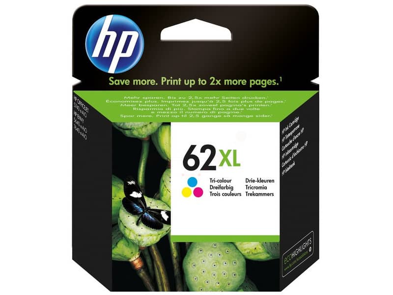 Cartuccia inkjet alta capacità 62XL HP 3 colori C2P07AE