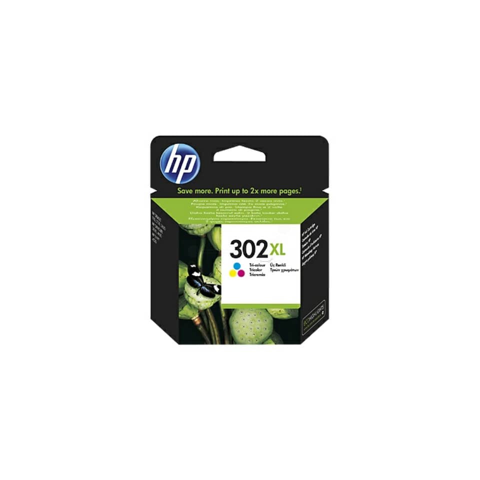 Cartuccia inkjet alta resa 302XL HP 3 colori F6U67AE