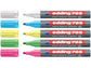 Marcatore Neon per lavagne edding 725 punta scalpello 2-5 mm bianco 4-725049