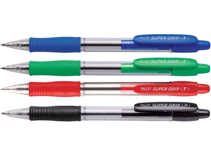 Penna a sfera a scatto Pilot Super Grip 0,7 mm blu 001532