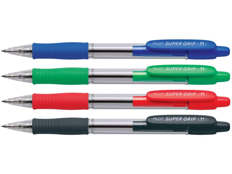 Penna a sfera a scatto Pilot BPGP Supergrip 1 mm blu 001441