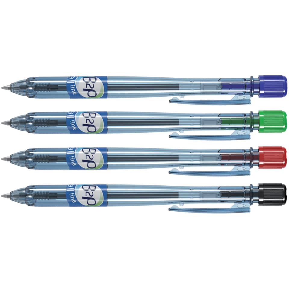 Penna a sfera ricaricabile Pilot B2P Begreen punta media 0,7 mm blu 040185