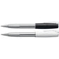 Penna Roller Faber-Castell Loom Piano M finiture in resina lucida nera in elegante confezione regalo - 149255