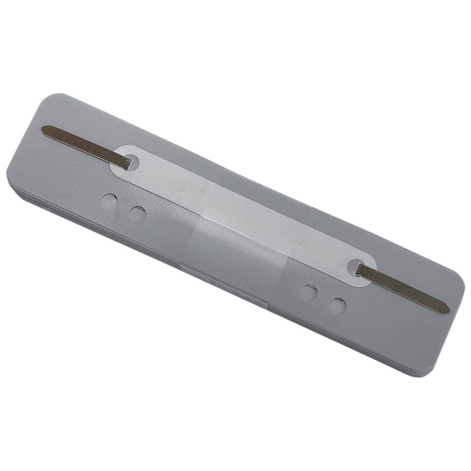 Pressini fermafogli Q-Connect 34x150 mm grigio conf. da 25 - 2012500910