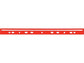 Dorso a foratura universale per stampati Q-Connect 30 cm rosso scatola da 100 - KF02284