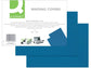 Copertina per rilegatura Q-Connect A4 250 g/m² blu goffrato Conf. 100 pezzi - KF00500