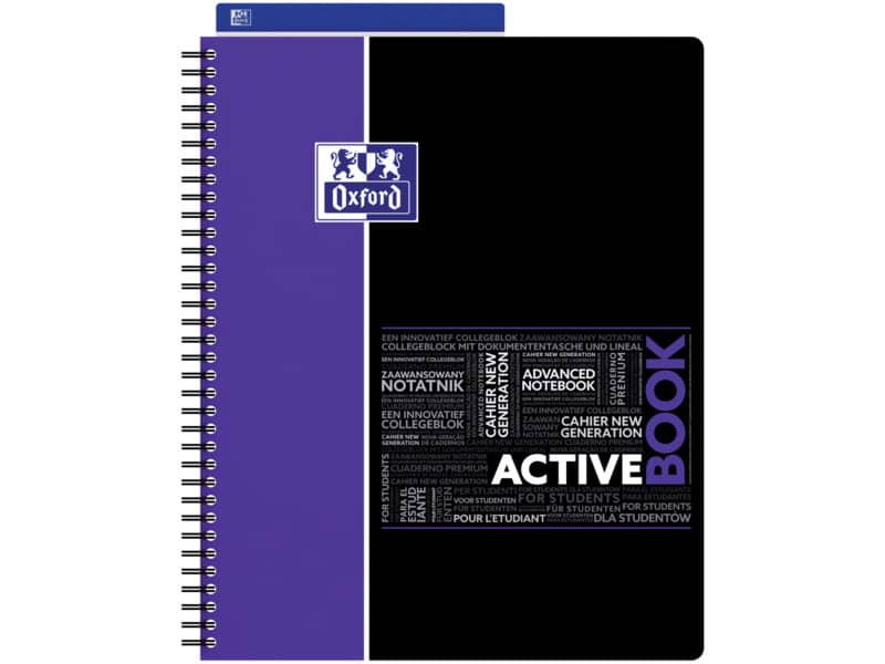 Quaderno spiralato OXFORD Student Activebook A4+ assortiti 400019520