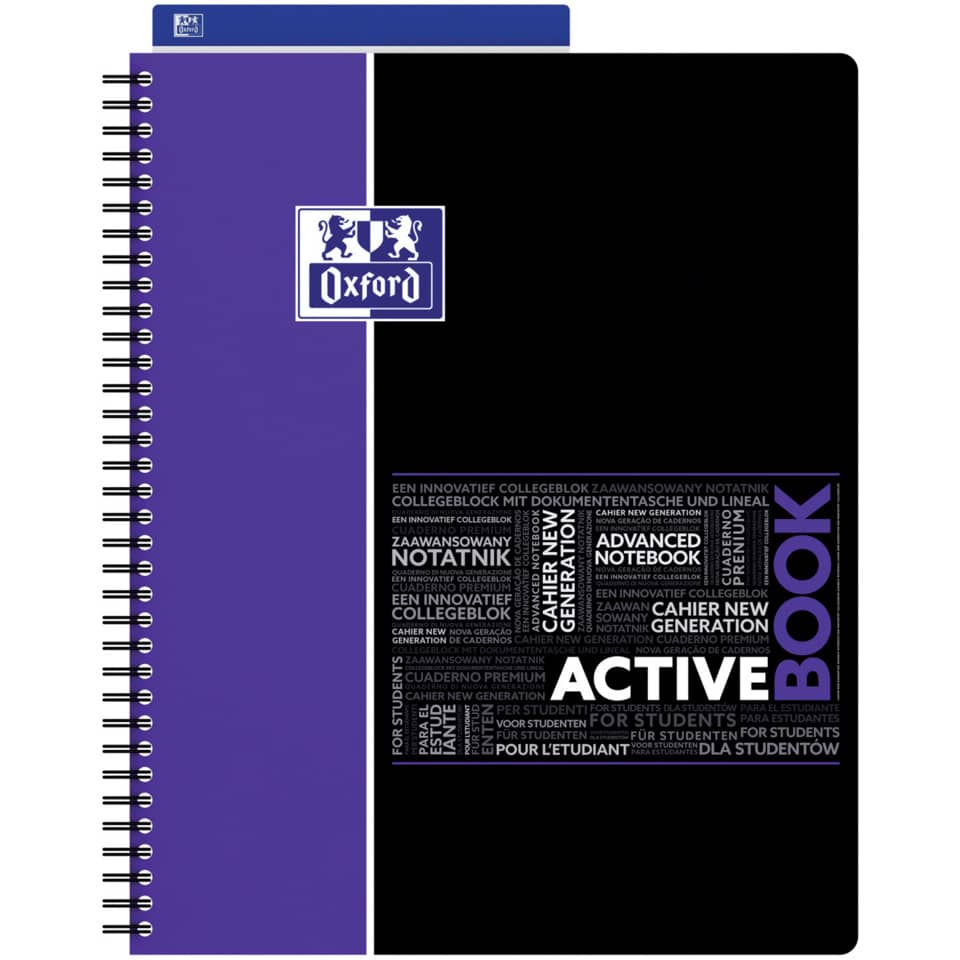 Quaderno spiralato OXFORD Student Activebook A4+ assortiti 400019520