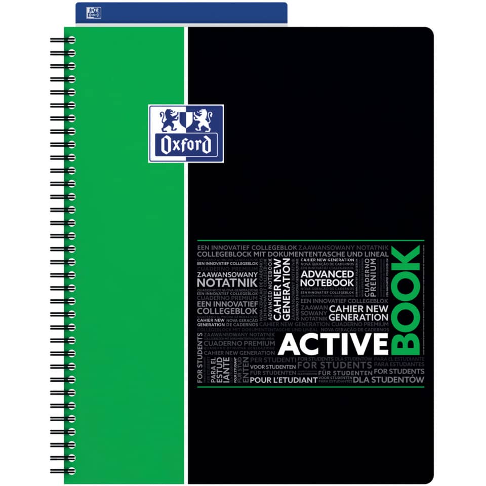 Quaderno spiralato OXFORD Student Activebook A4+ assortiti 400019520