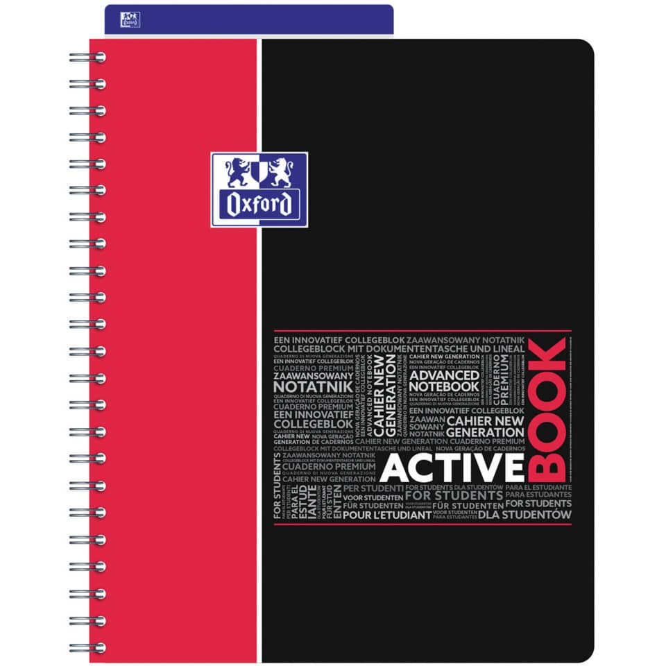 Quaderno spiralato OXFORD Student Activebook A4+ assortiti 400019520