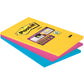 Foglietti Post-it® Super Sticky XXL Rio De Janeiro a righe assortiti conf. 3 blocchetti da 90 ff - 4690-SS3RIO-EU