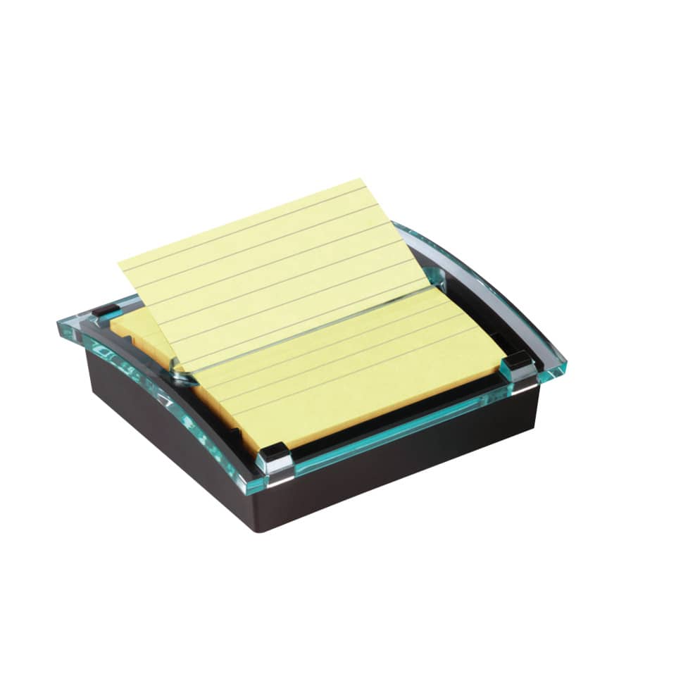 Dispenser foglietti adesivi Post-it® Super Sticky Z-Notes nero/trasparente DS440-SSCYL