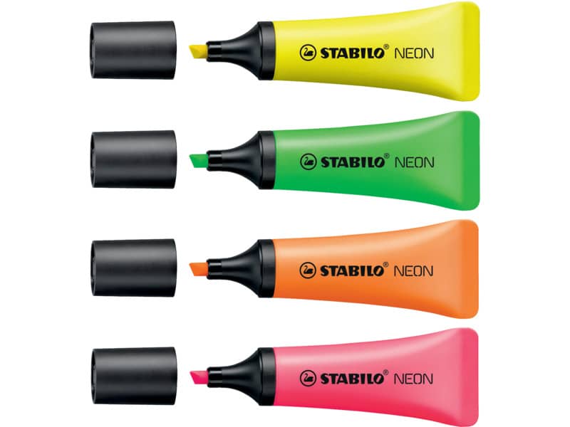 Evidenziatore Stabilo Neon 2-5 mm giallo  72/24