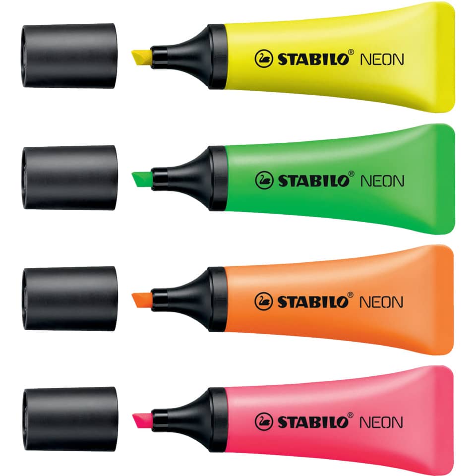 Evidenziatore Stabilo Neon 2-5 mm giallo  72/24
