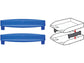Distanziatori CEP Pro Happy in plastica blu Conf. 2 pezzi - 1001400641
