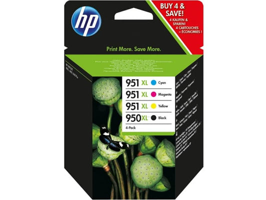 Cartucce inkjet blister 950XL/951XL HP nero+ciano+magenta+giallo Conf. 4 - C2P43AE