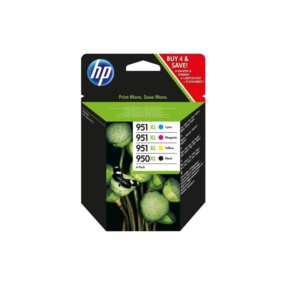 Cartucce inkjet blister 950XL/951XL HP nero+ciano+magenta+giallo Conf. 4 - C2P43AE