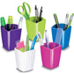 Portapenne CepPro Gloss CEP in polistirene con 2 scomparti blu oceano 7,4x7,4x9,5 cm - 1005300351